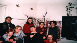 Zdjęcie z wigilli klasowej w 2001 roku
